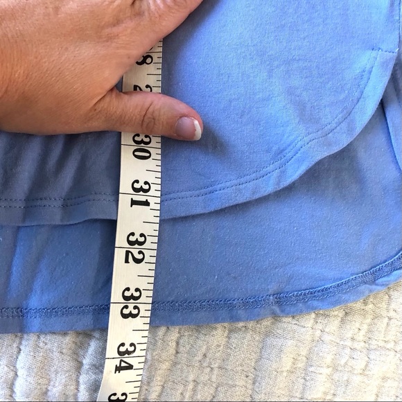 Eileen Fisher Organic Cotton Blend Tee Shirt Dress in Periwinkle Powder … - Picture 14 of 14